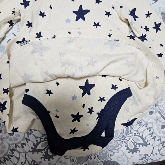 Moon & Back Cotton Dress and bodysuit  by Hanna Andersson. 0-3 Months, 50 cm. - Picture 2 of 5